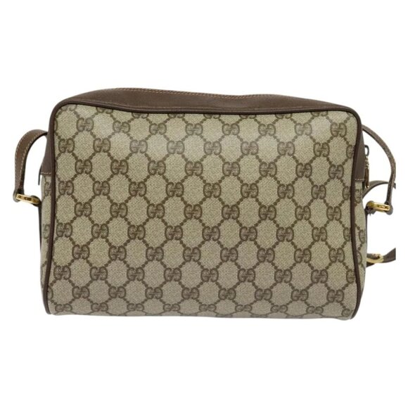 VGUCCI GG Supreme Web Sherry Line Shoulder Bag PVC Beige 56 02 088 Auth 131583 - Picture 4 of 14